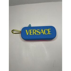 Versace Glasses Sunglasses Multicolor Case Only Beach Neon 80's Style Big Zipper